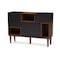 Baxton Studio Anderson Mid-century Oak and Espresso Wood Sideboard Storage Cabinet 121-6794 - alternate 3